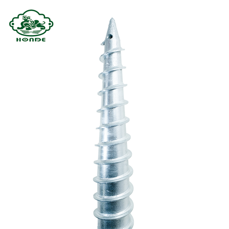 High Quality Hot Galvanized Solar Ground Screws Pile Anchor factory